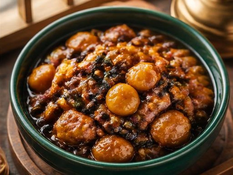 Black Bean, Chestnut & Chicken Braise — 黑豆栗子燜雞