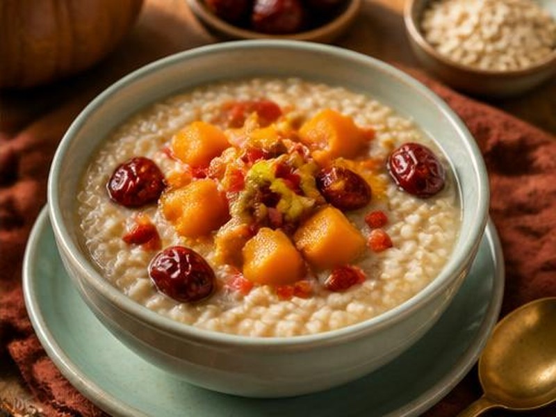 Pumpkin, Red Date & Oat Bowl — 南瓜紅棗燕麥粥