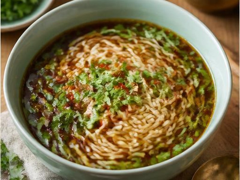 Coriander & Vinegar Noodle Soup — 香菜醋湯麵
