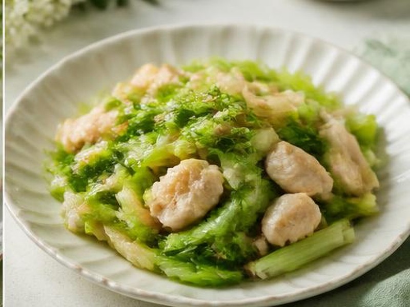 Fennel & Chicken Spring Stir-Fry — 茴香雞絲小炒