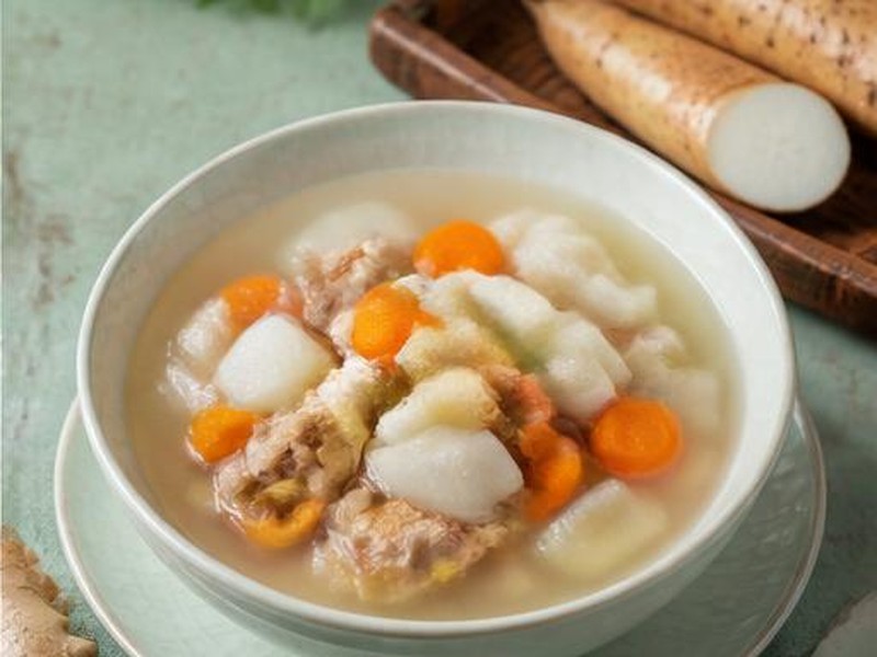Ginger Root-Vegetable Spring Stew — Chinese yam, carrot and daikon simmer with ginger in a light, grounding stew for wet spring weather.