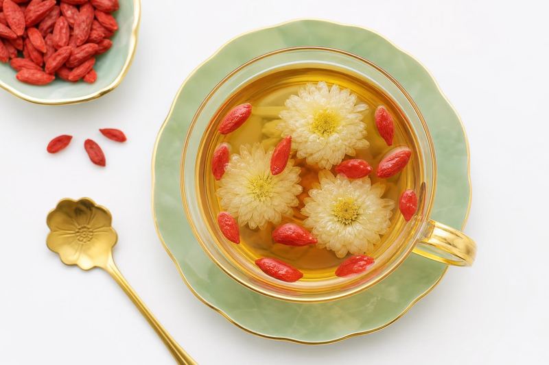 Chrysanthemum & Goji Cooling Tea — 菊花枸杞茶 (Jú Huā Gǒu Qǐ Chá)