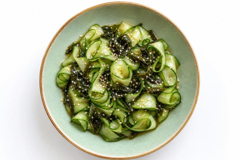 Cucumber, Seaweed & Sesame Salad — 海帶黃瓜涼拌 (Hǎi Dài Huáng Guā Liáng Bàn)