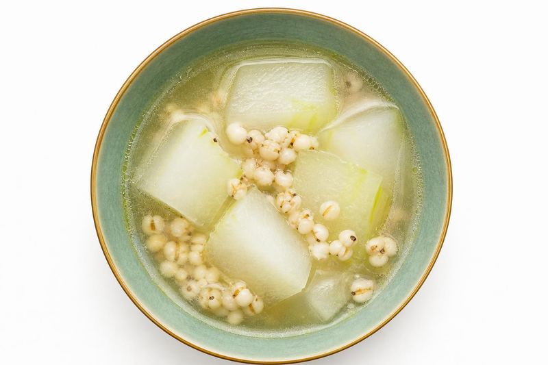 Winter Melon & Job's Tears Soup — 冬瓜薏米湯 (Dōng Guā Yì Mǐ Tāng)